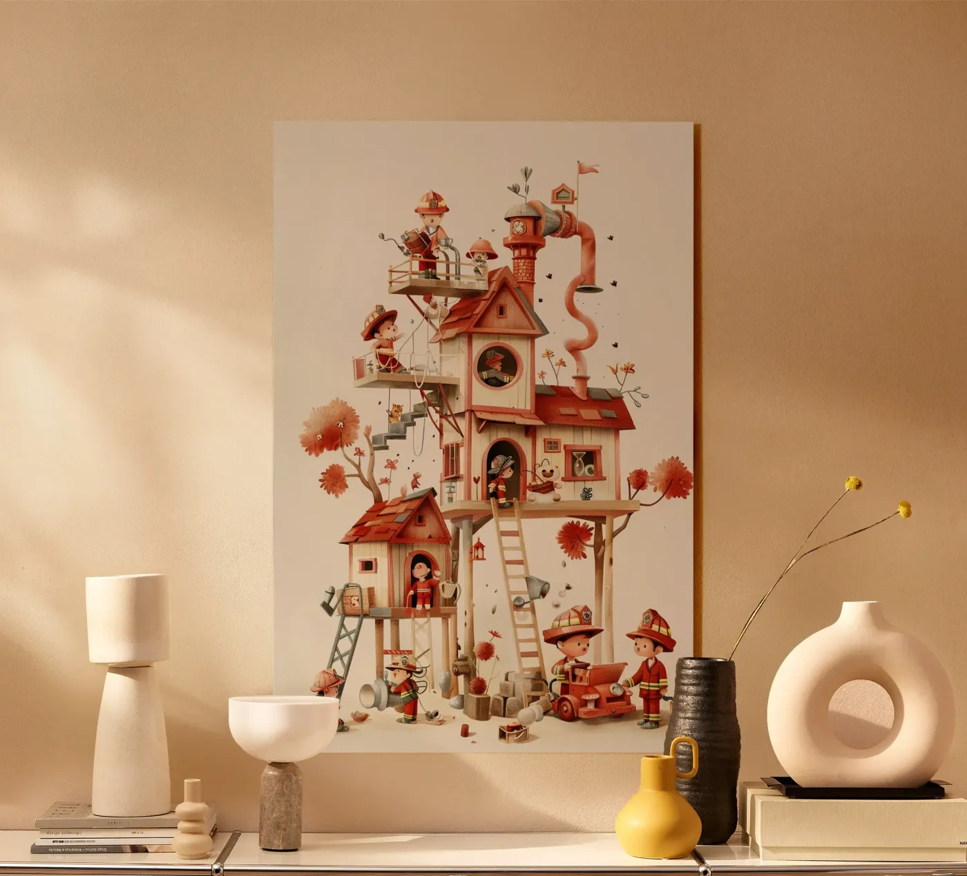 Firefighter Treehouse plexiglas de wonderfolk