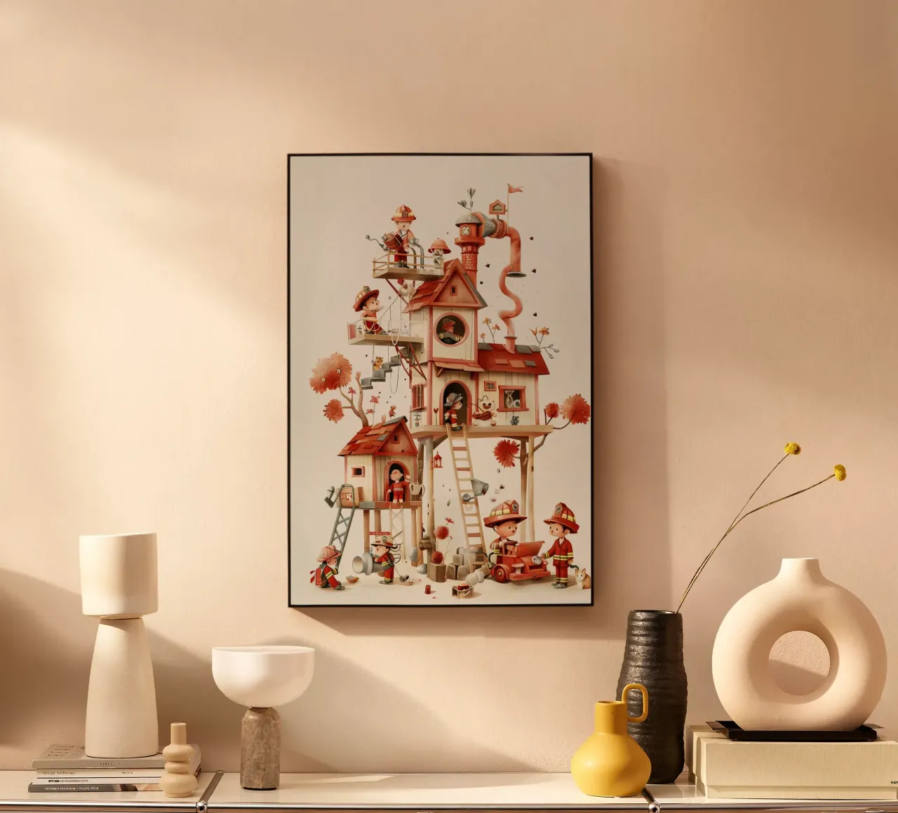 Firefighter Treehouse alluminio dibond da wonderfolk