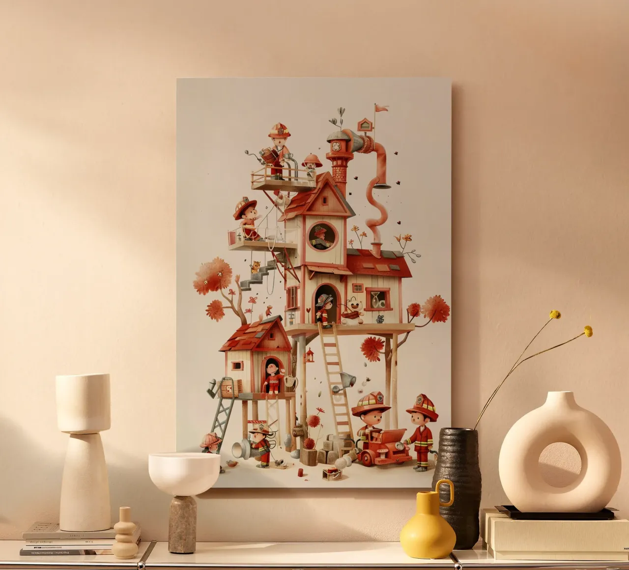 Firefighter Treehouse alluminio dibond da wonderfolk