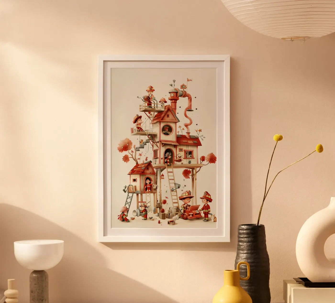 Firefighter Treehouse poster da wonderfolk