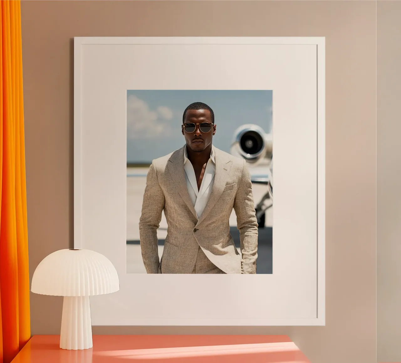 Autorità di velluto poster con telaio in legno da PhotoVibe Decor