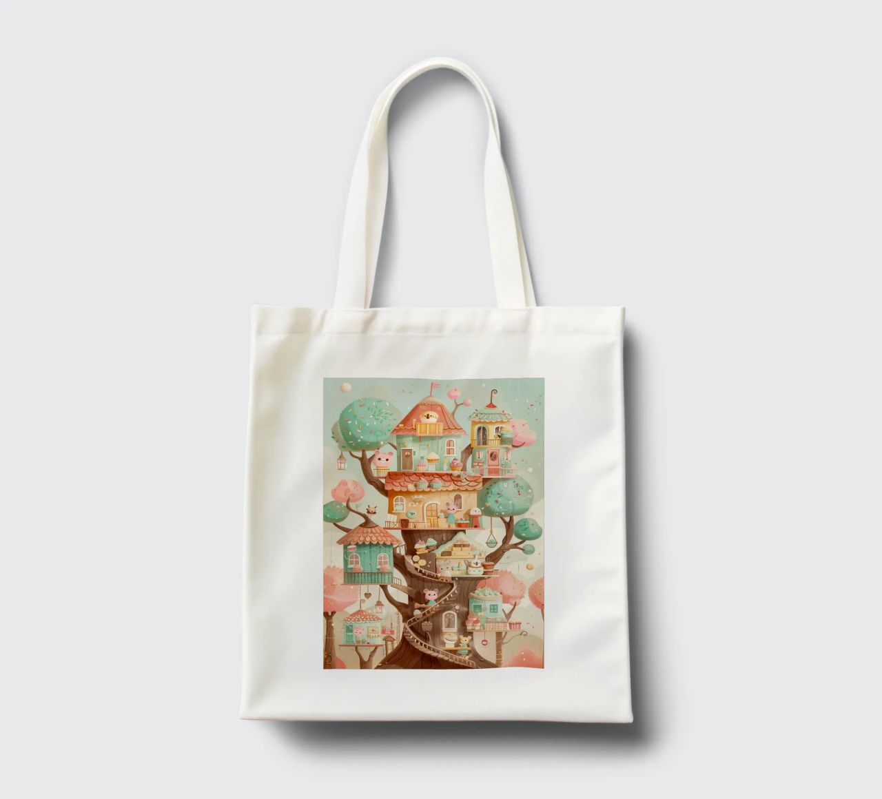 Whimsical Treehouse Bakery borsa in juta da wonderfolk