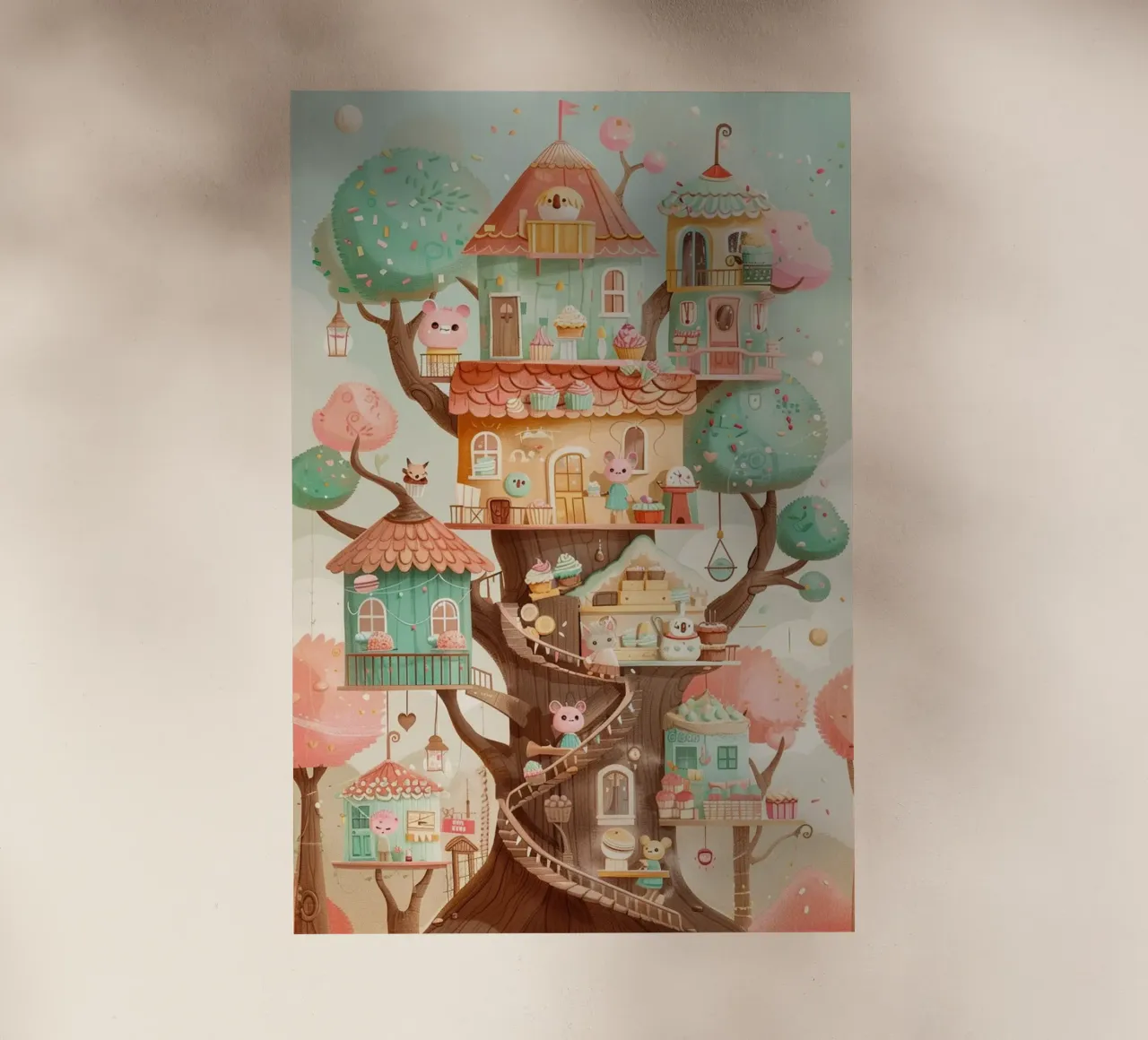 Whimsical Treehouse Bakery pellicola backlit da wonderfolk