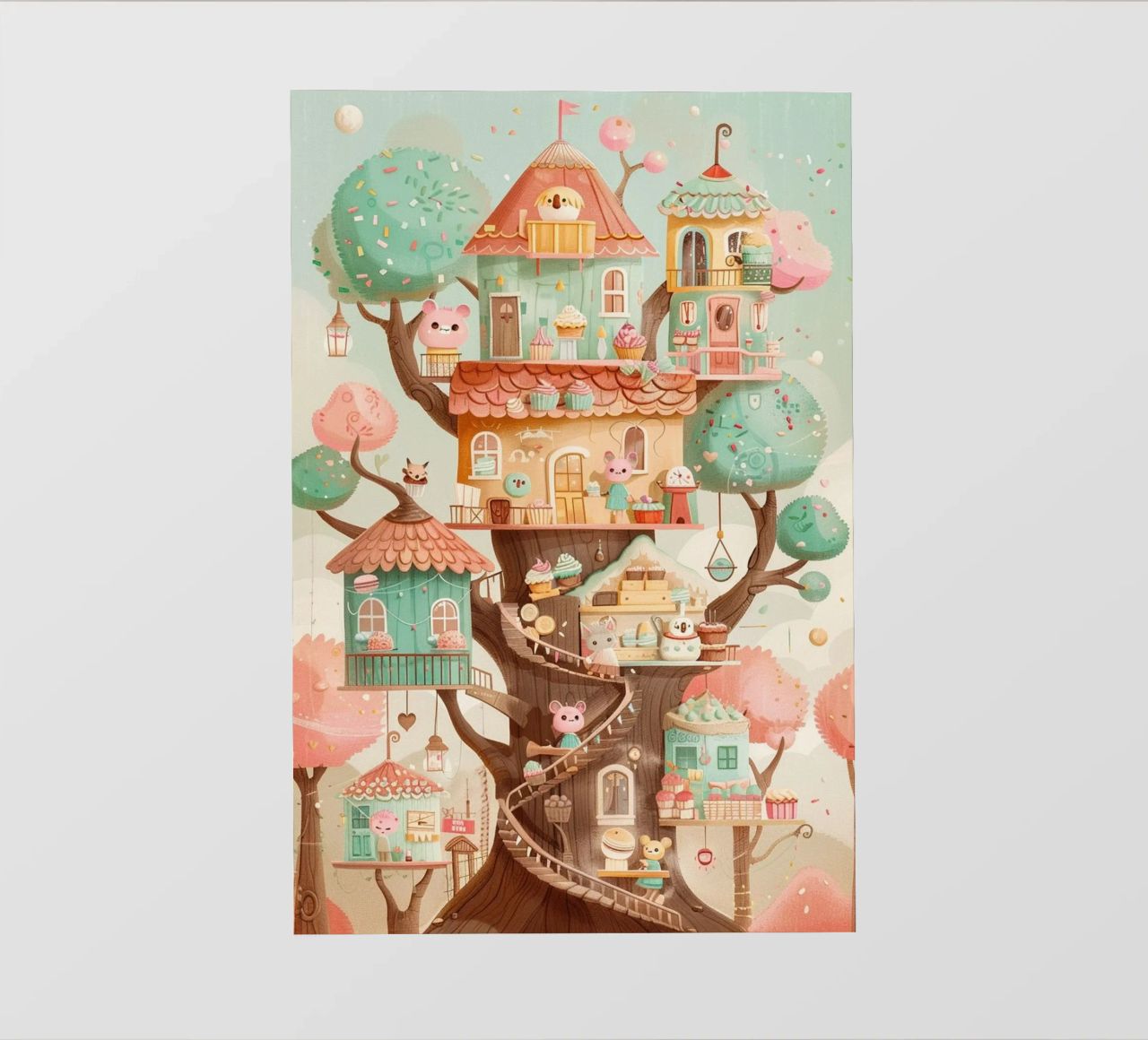 Whimsical Treehouse Bakery pellicola backlit da wonderfolk