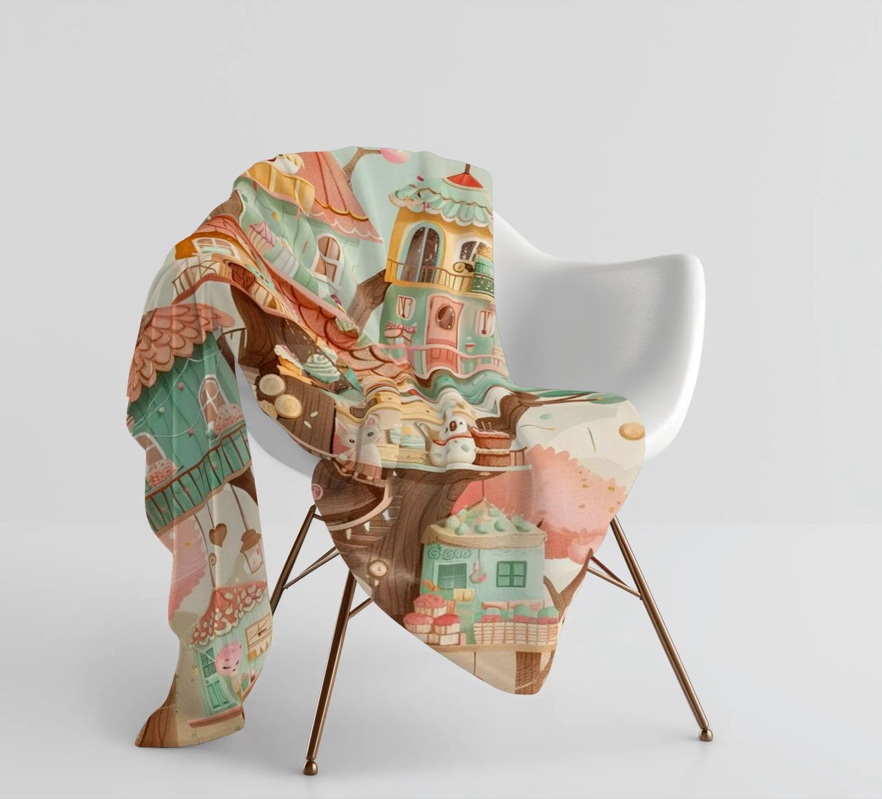 Whimsical Treehouse Bakery coperta in pile da wonderfolk