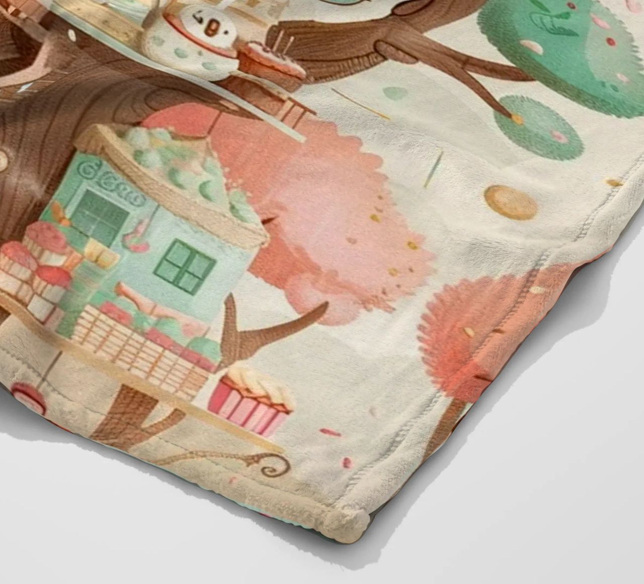 Whimsical Treehouse Bakery coperta in pile da wonderfolk