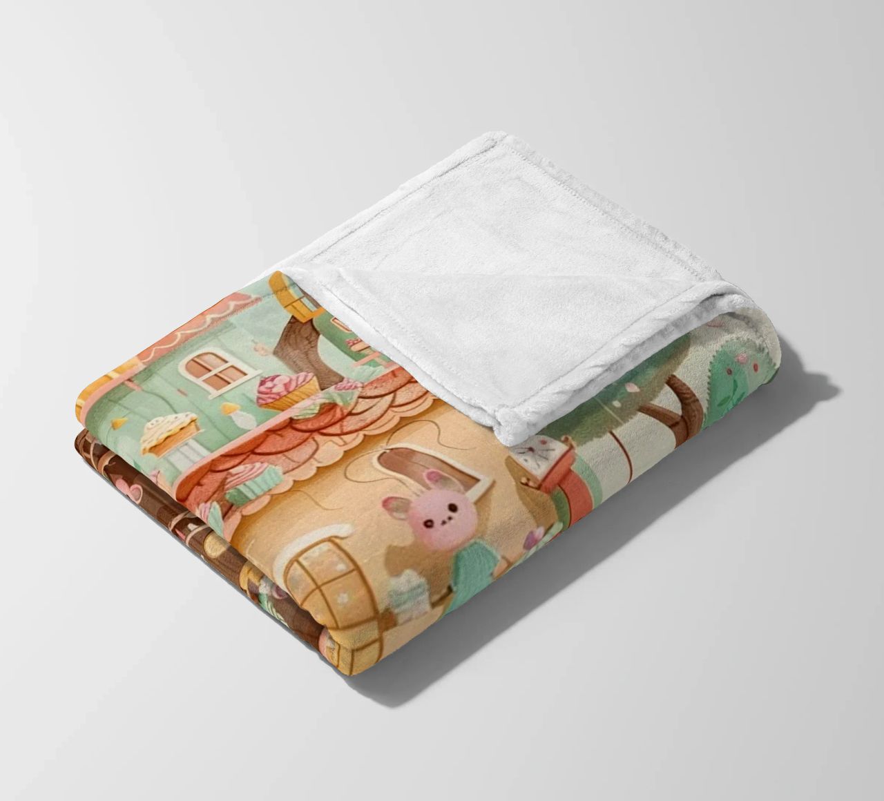Whimsical Treehouse Bakery coperta in pile da wonderfolk
