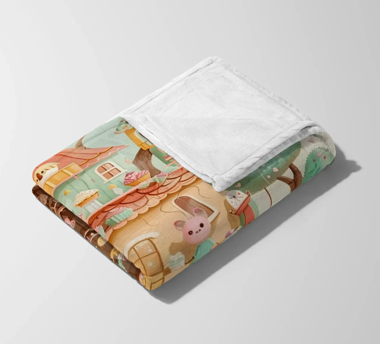 Whimsical Treehouse Bakery coperta in pile da wonderfolk
