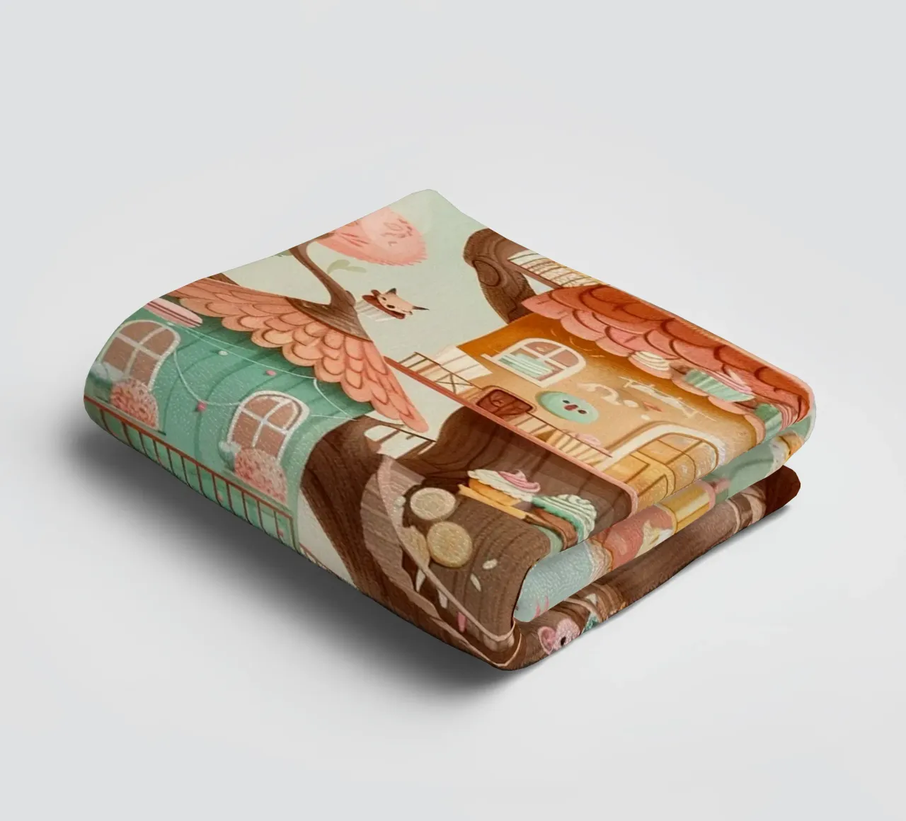 Whimsical Treehouse Bakery asciugamano da bagno da wonderfolk