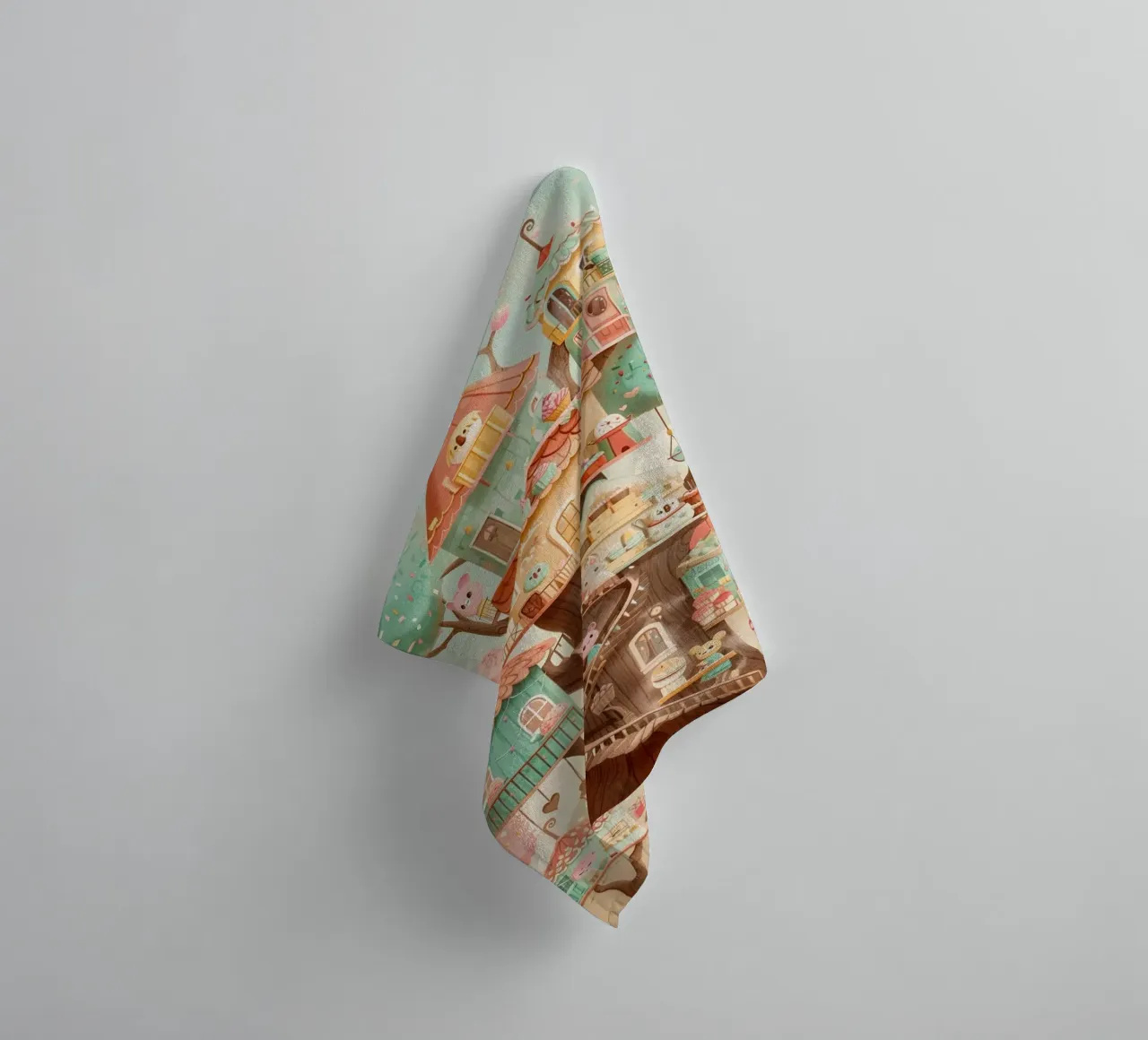 Whimsical Treehouse Bakery asciugamano da bagno da wonderfolk