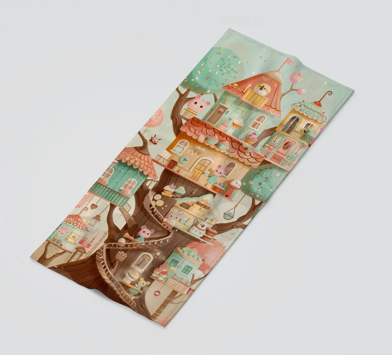 Whimsical Treehouse Bakery telo mare da wonderfolk