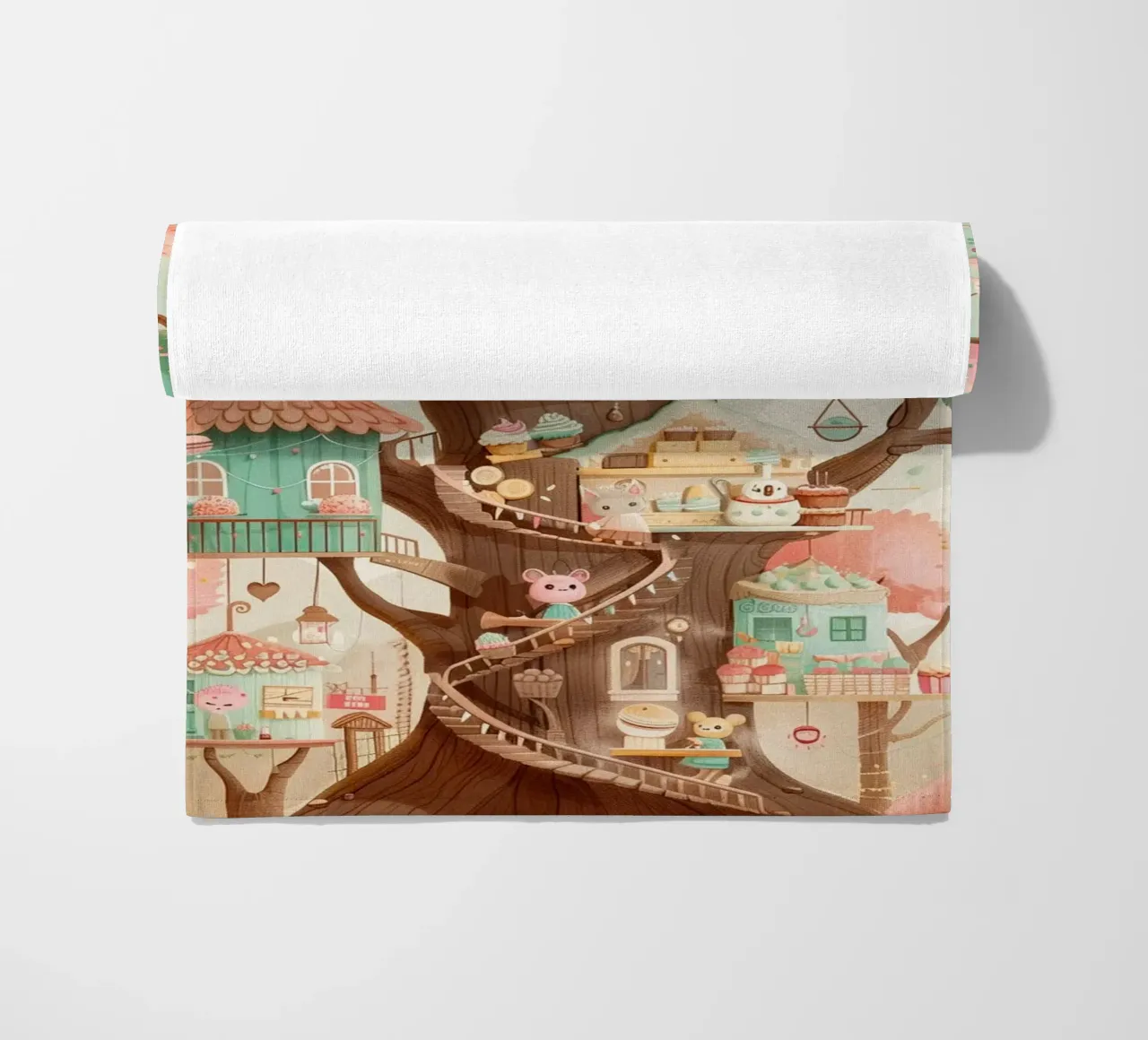 Whimsical Treehouse Bakery telo mare da wonderfolk