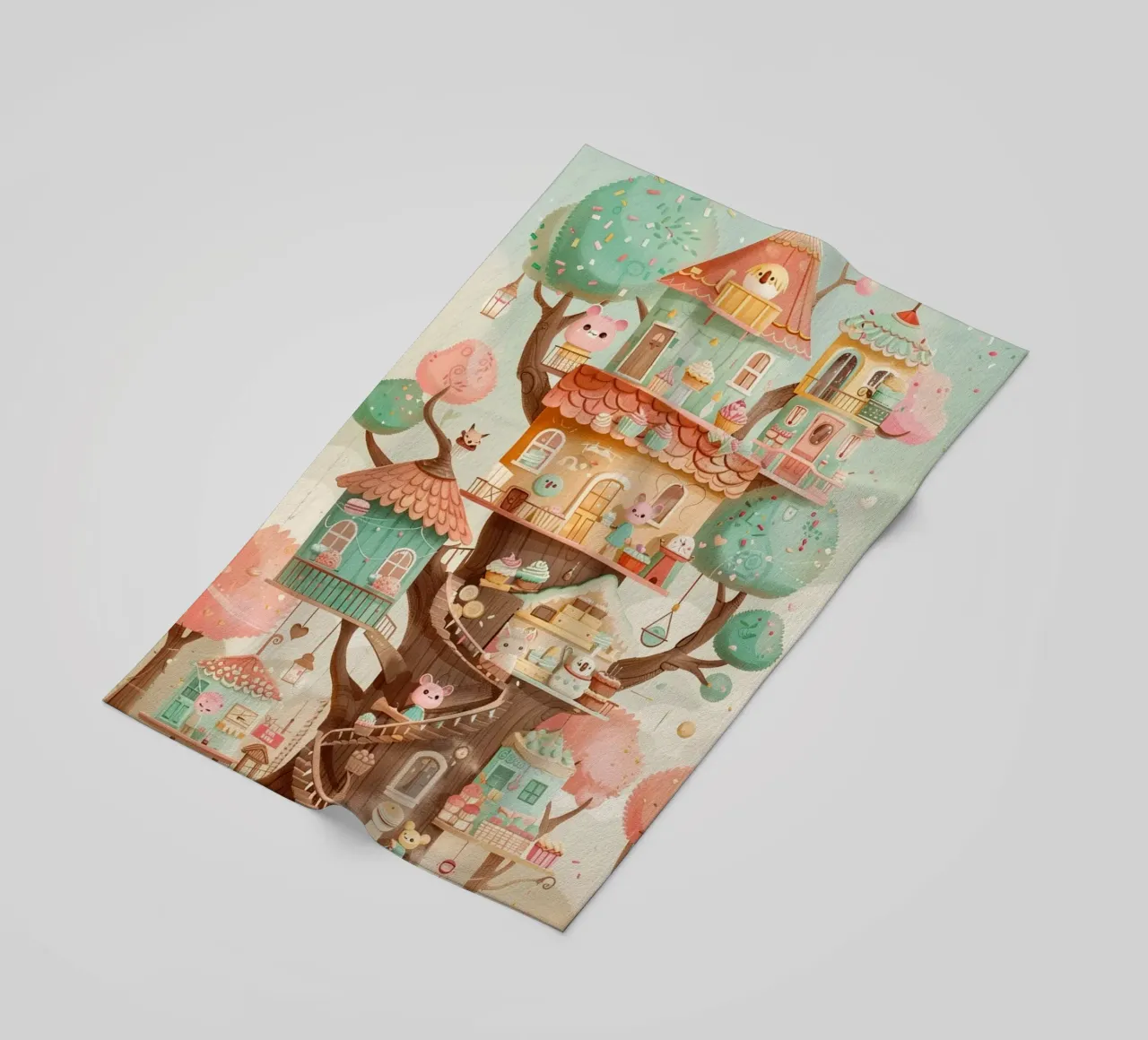 Whimsical Treehouse Bakery telo mare da wonderfolk