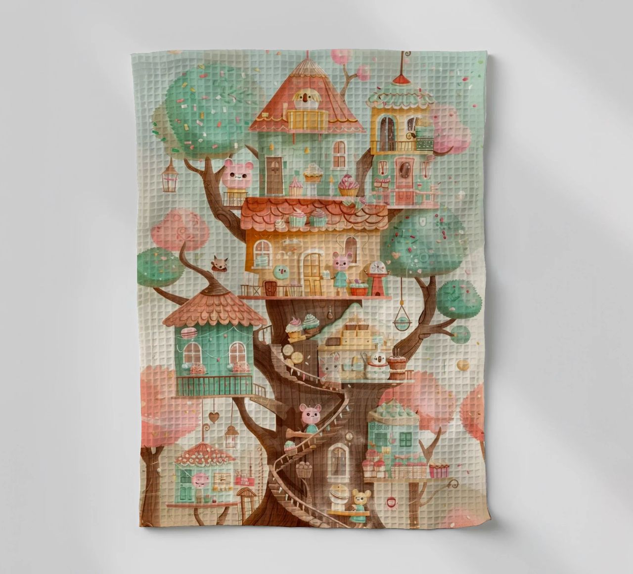 Whimsical Treehouse Bakery canovaccio da cucina da wonderfolk