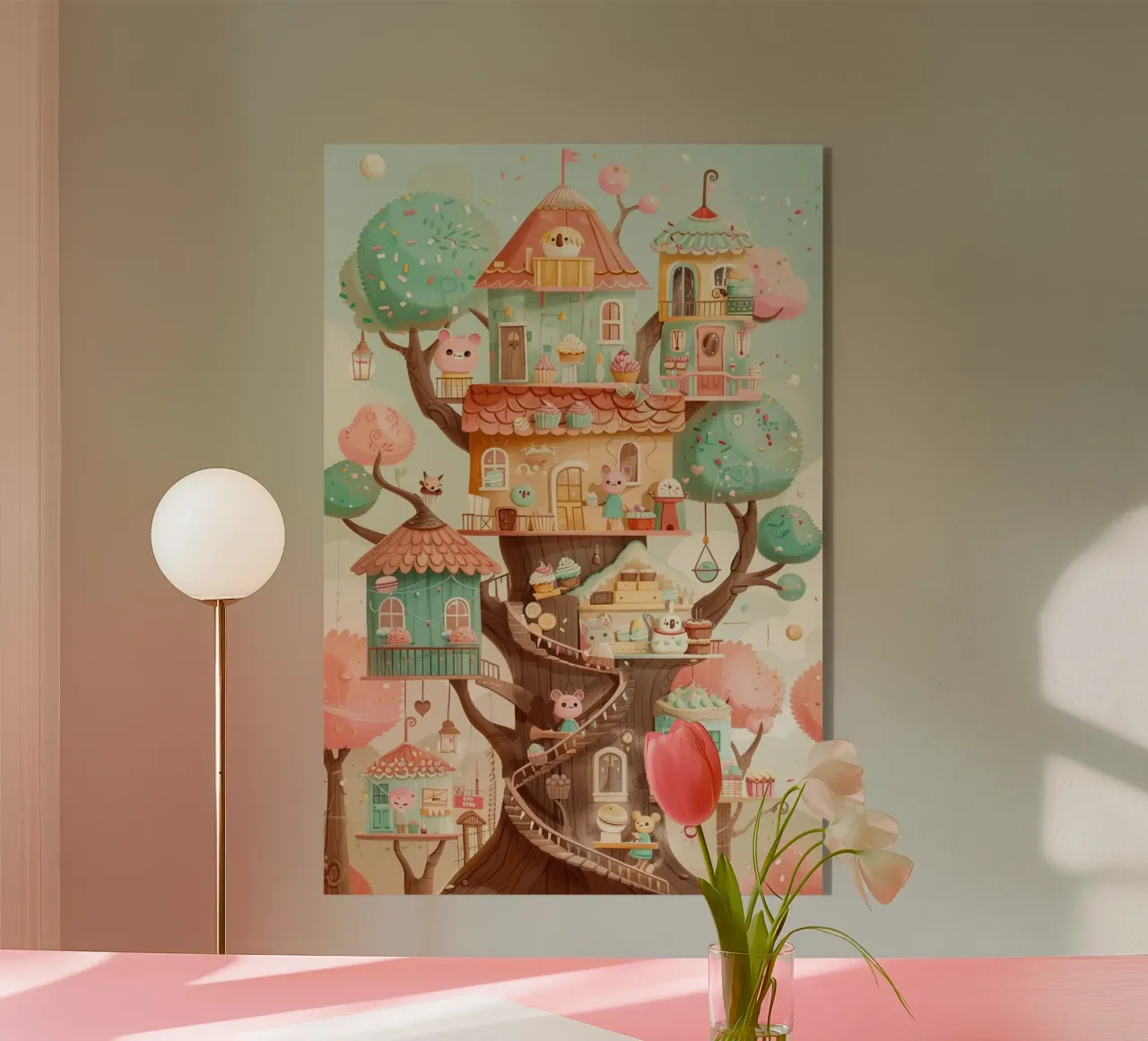 Whimsical Treehouse Bakery Acryl-Glas von wonderfolk