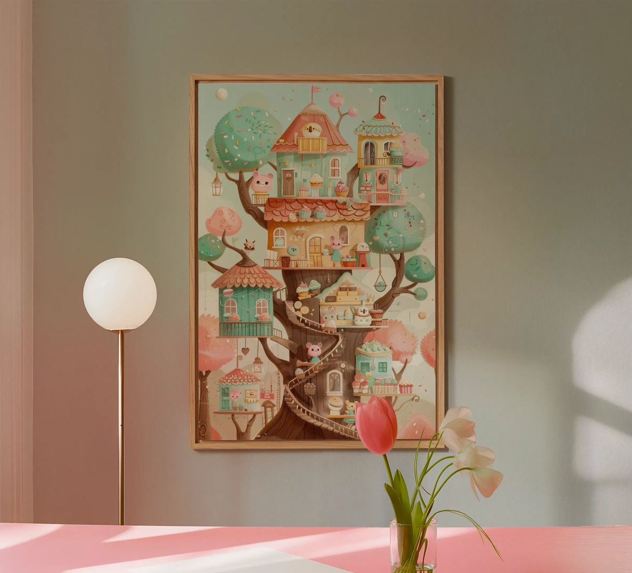 Whimsical Treehouse Bakery alluminio dibond da wonderfolk
