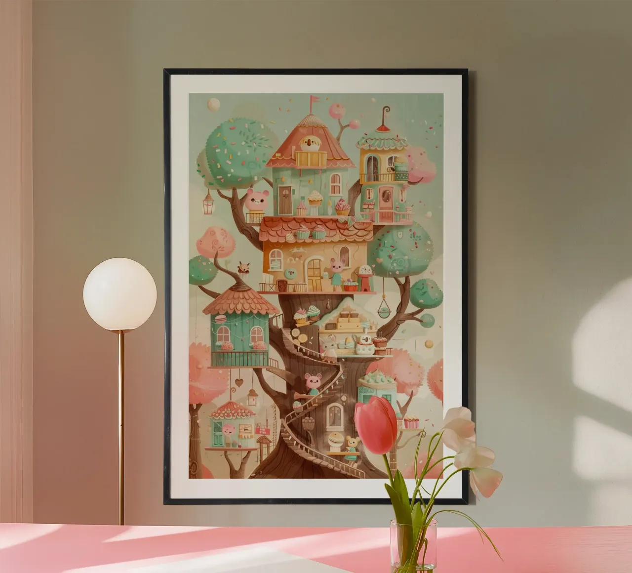 Whimsical Treehouse Bakery carta hahnemühle da wonderfolk