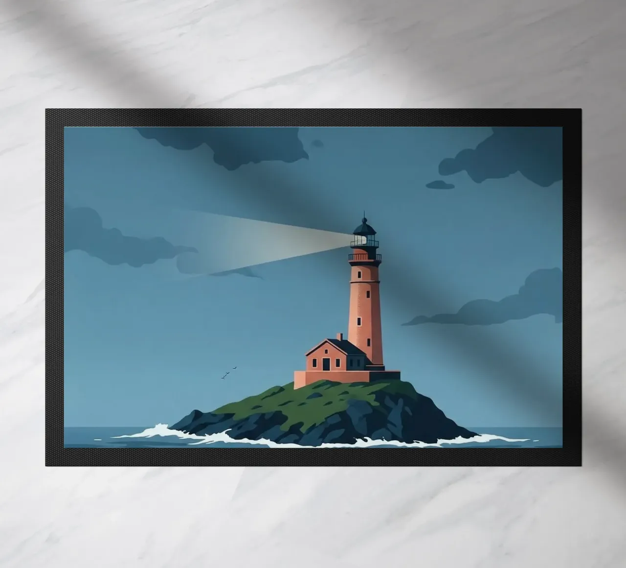 Faro nella tempesta zerbino da ZEN VACATION