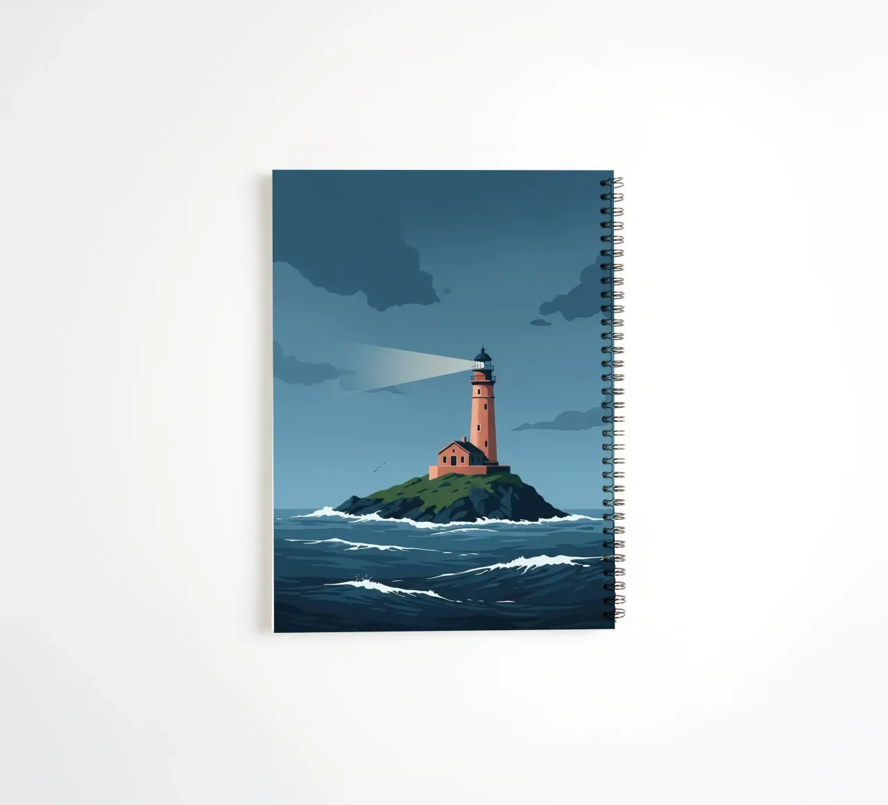 Beacon in the Tempest spiral notebook by ZEN VACATION