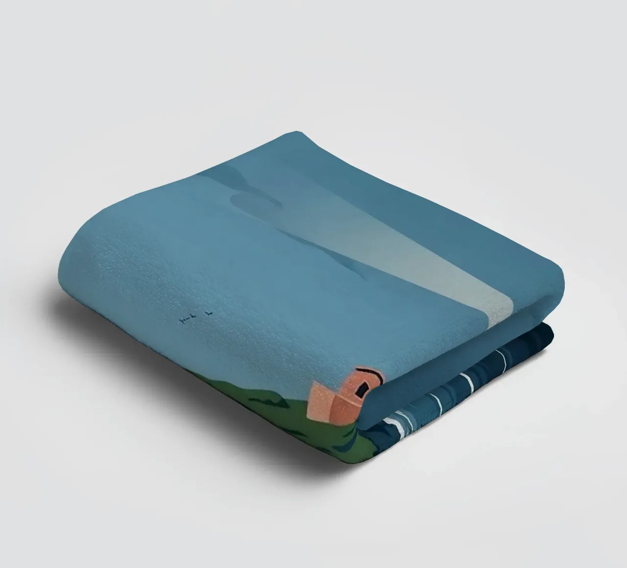 Beacon in the Tempest towel by ZEN VACATION