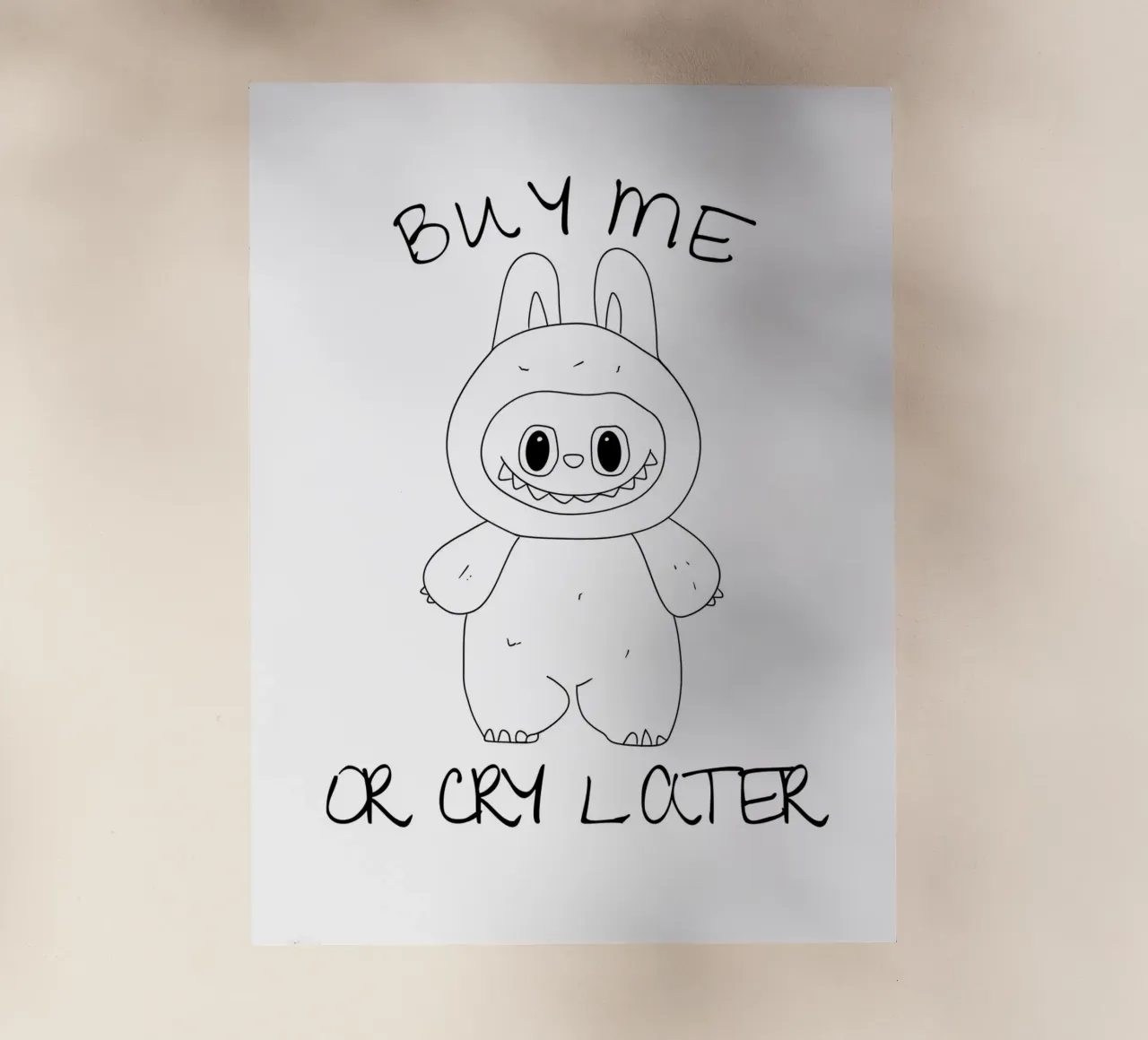 COMPRAMI O PIANGI DOPO pellicola backlit da ArtDesign by KBK