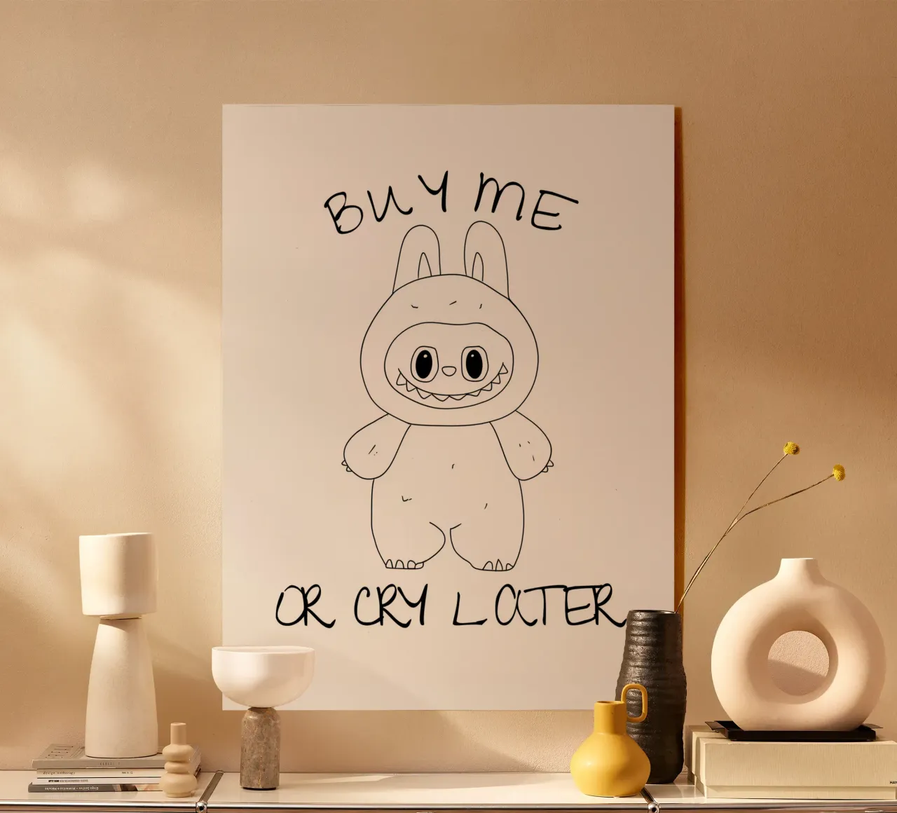 COMPRAMI O PIANGI DOPO plexiglass da ArtDesign by KBK