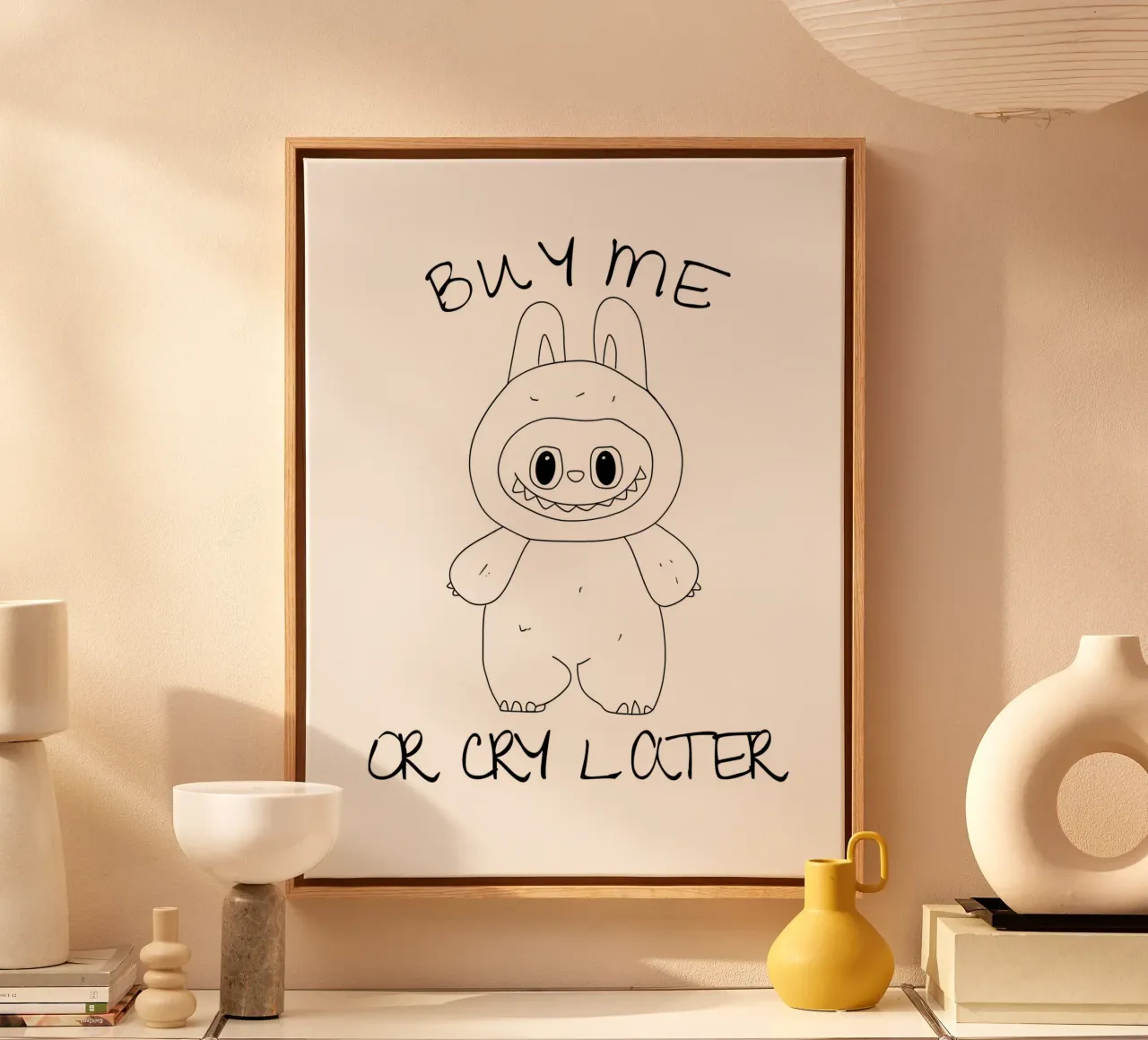 COMPRAMI O PIANGI DOPO tela da ArtDesign by KBK