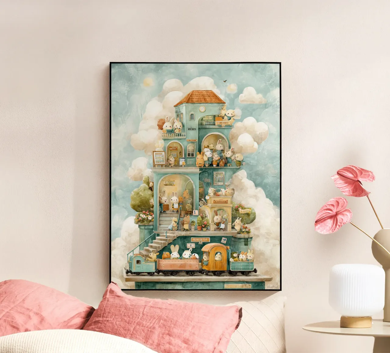 Bunny Train Station plexiglass da wonderfolk