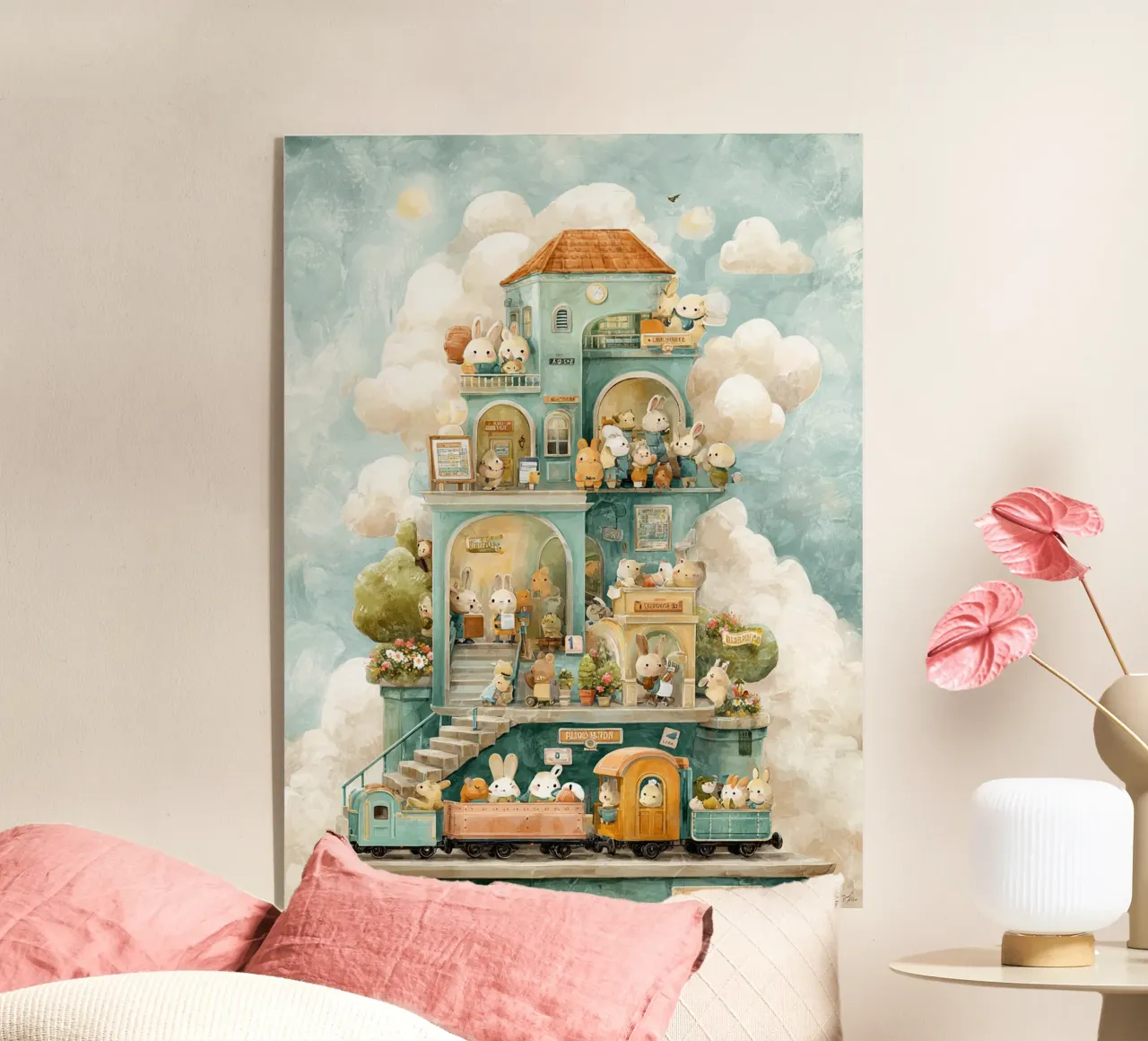 Bunny Train Station plexiglass da wonderfolk