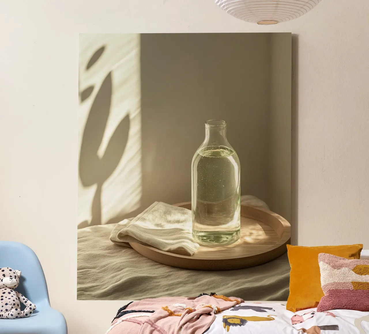 Sagrada quietud lienzo con Marco flotante de PhotoVibe Decor