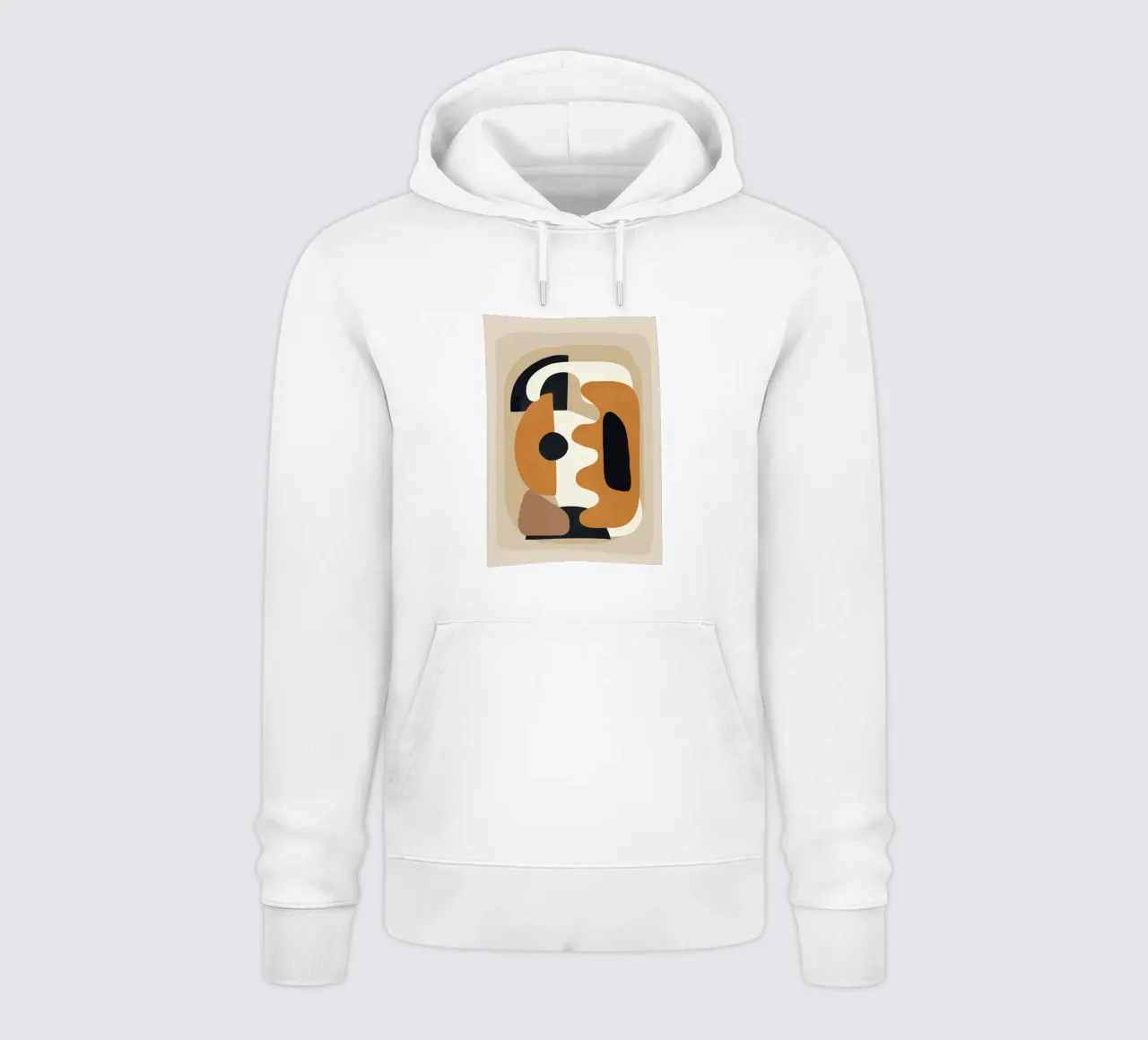 Minimal Abstract Shape Art 4 felpa con cappuccio da Flow Line