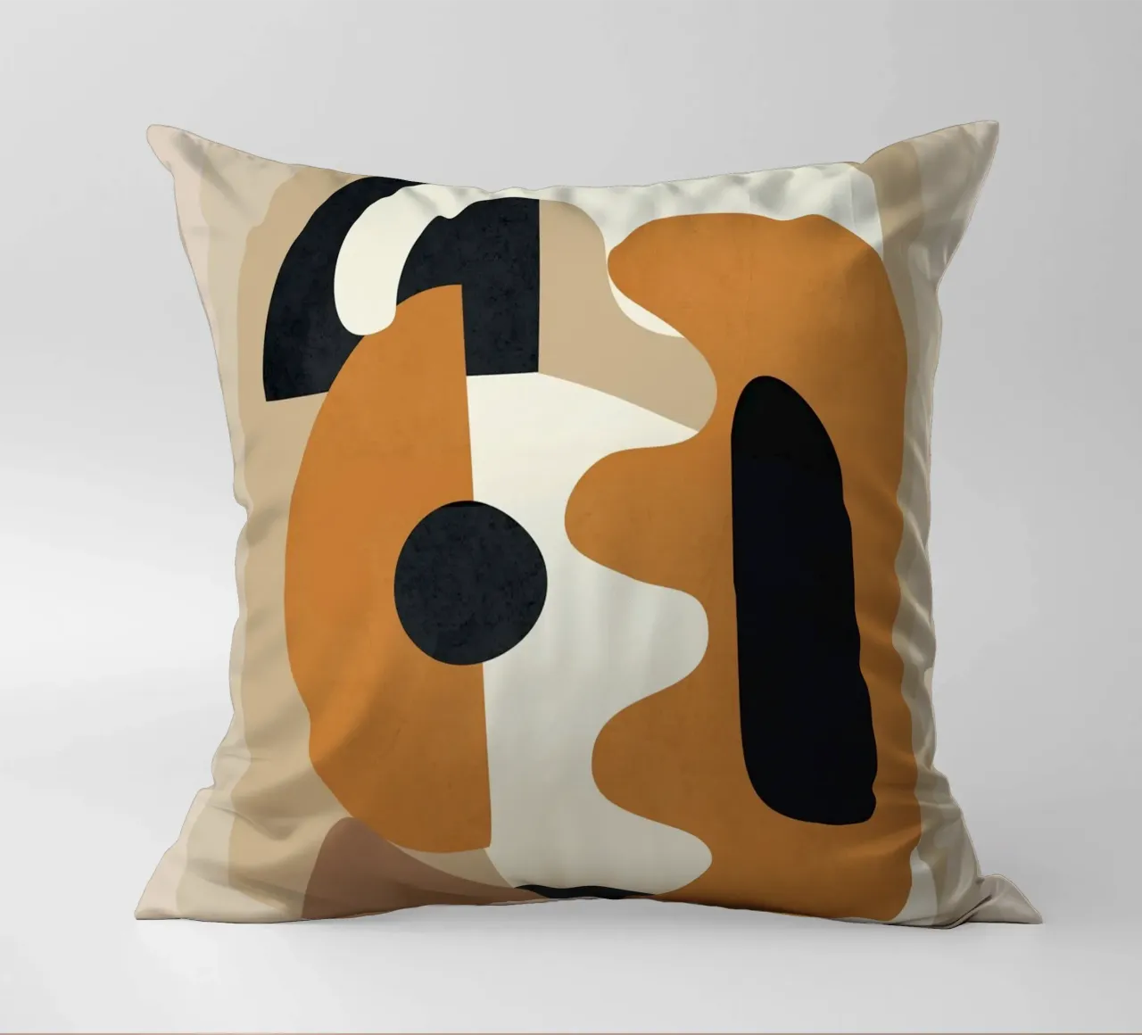 Minimal Abstract Shape Art 4 coussin de Flow Line