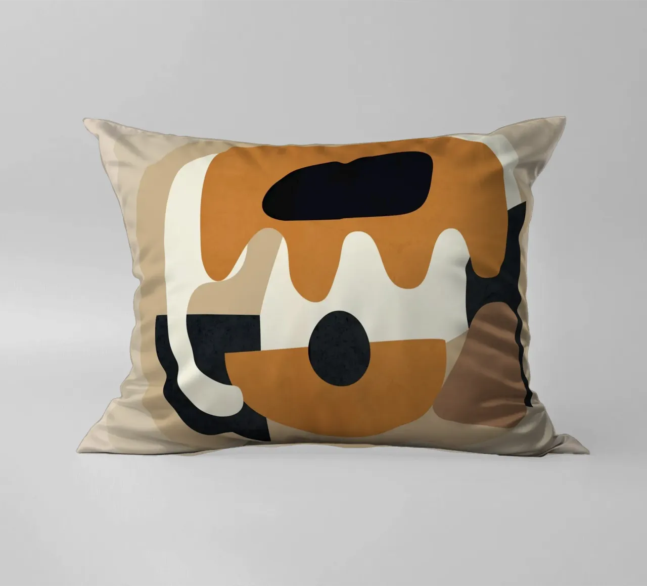 Minimal Abstract Shape Art 4 cuscino da Flow Line