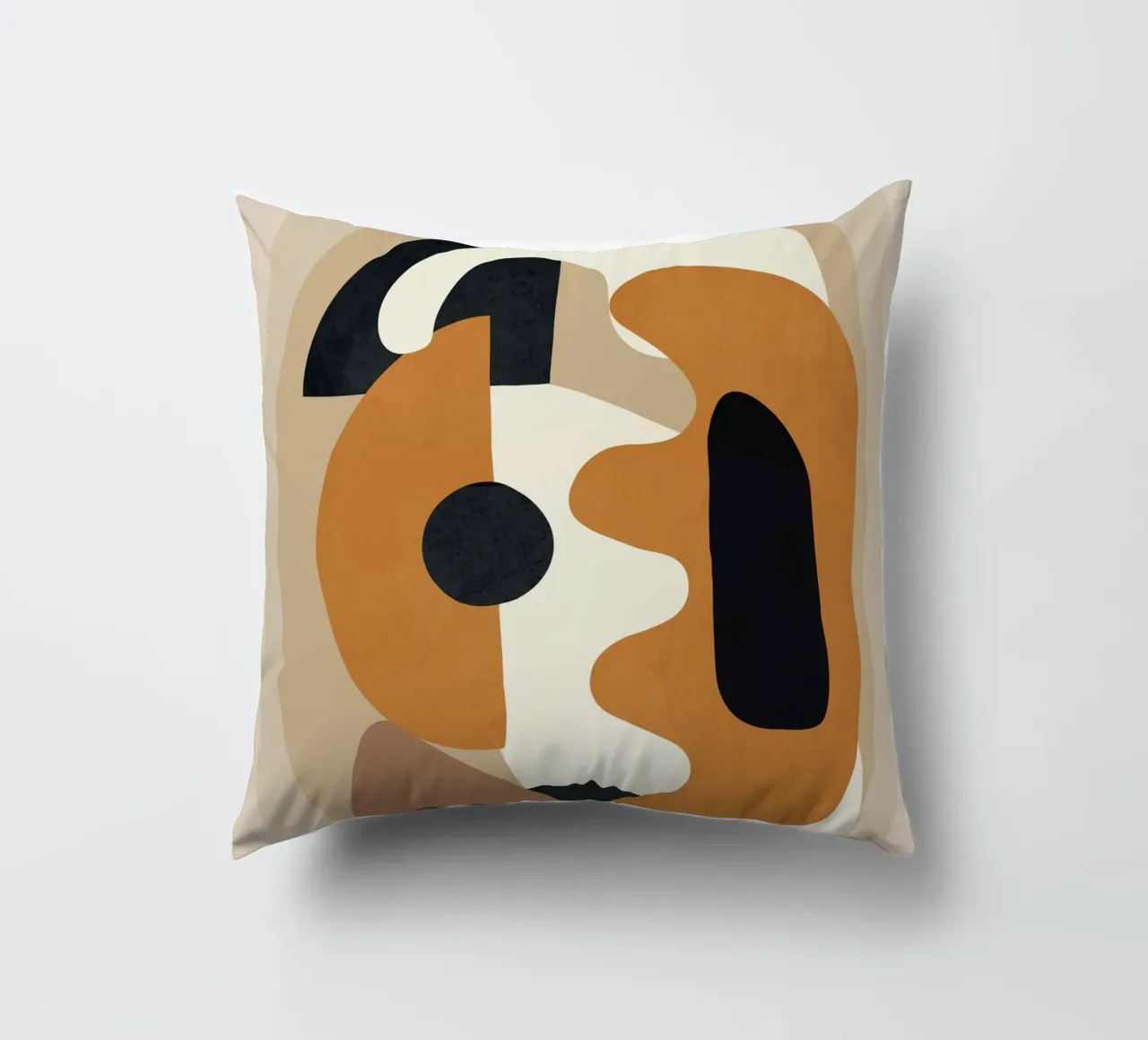 Minimal Abstract Shape Art 4 cuscino da Flow Line