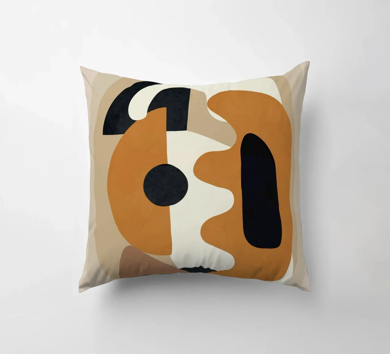 Minimal Abstract Shape Art 4 cuscino da Flow Line