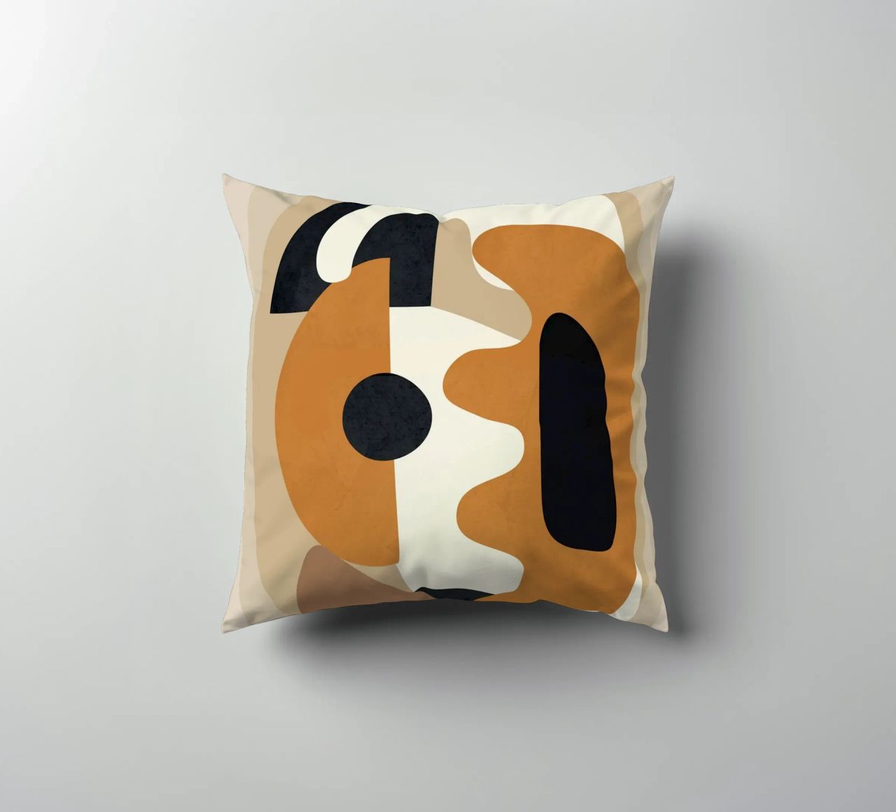 Minimal Abstract Shape Art 4 cuscino da Flow Line