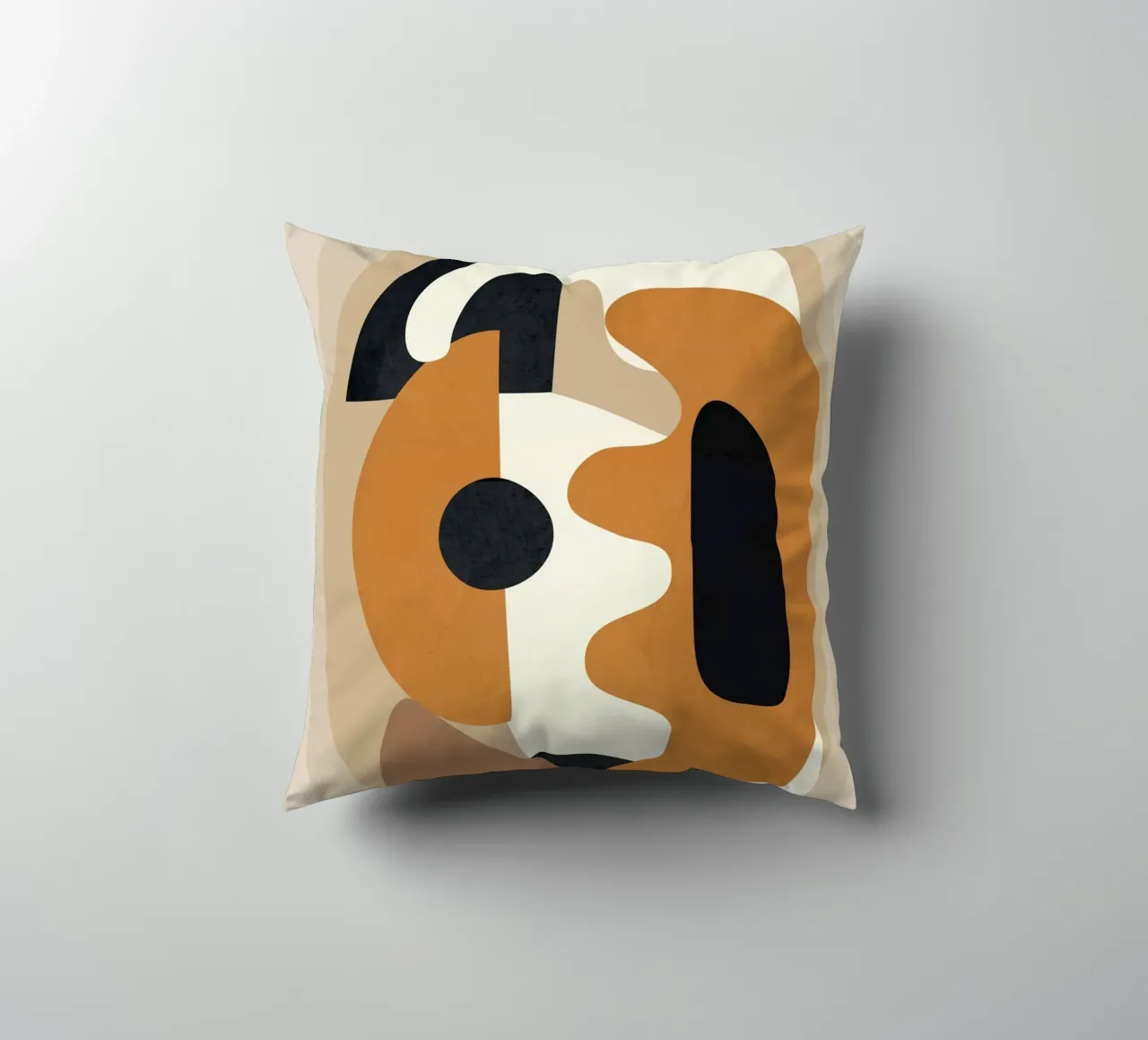 Minimal Abstract Shape Art 4 cuscino da Flow Line