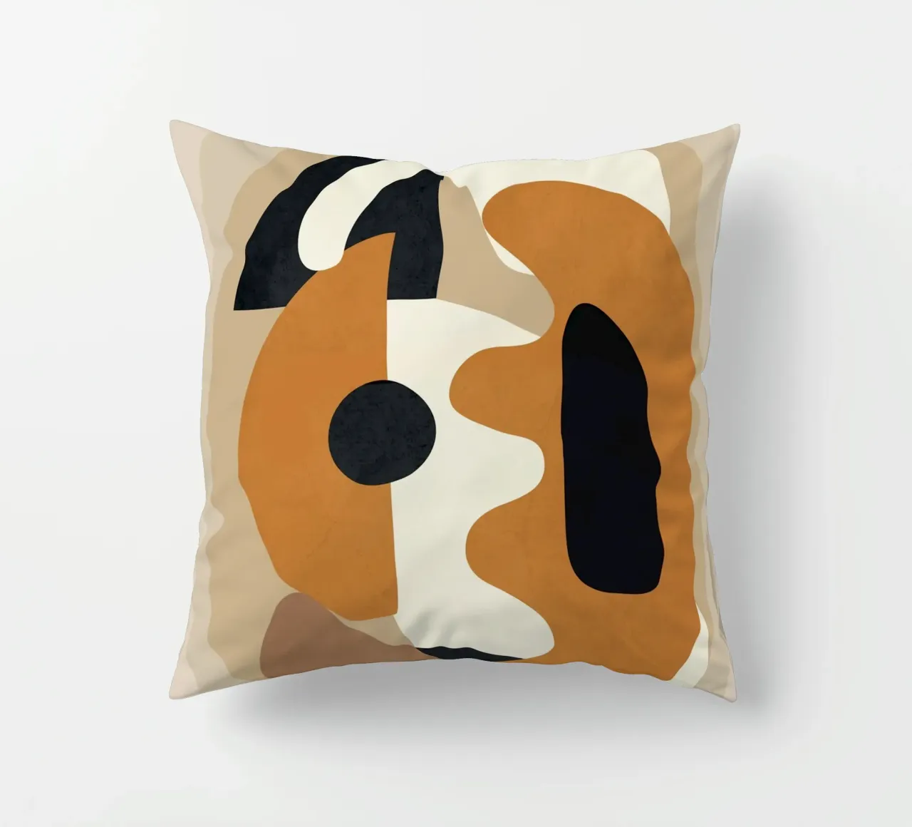 Minimal Abstract Shape Art 4 cuscino da Flow Line