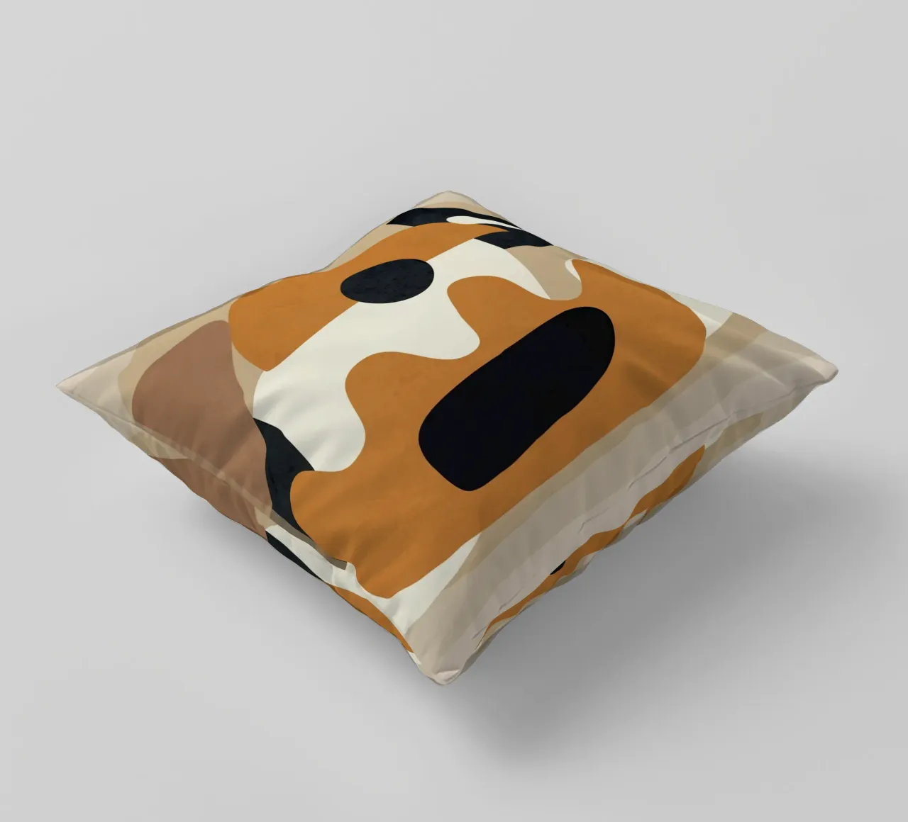 Minimal Abstract Shape Art 4 coussin de Flow Line