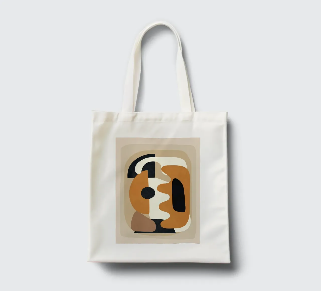 Minimal Abstract Shape Art 4 borsa in juta da Flow Line