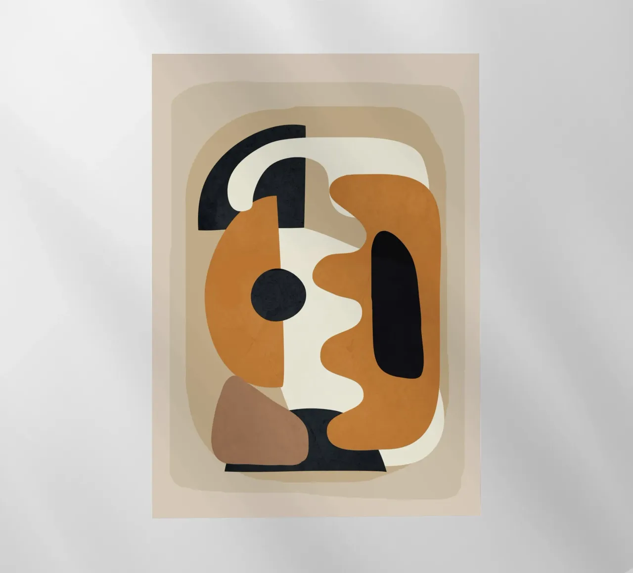 Minimal Abstract Shape Art 4 pellicola backlit da Flow Line