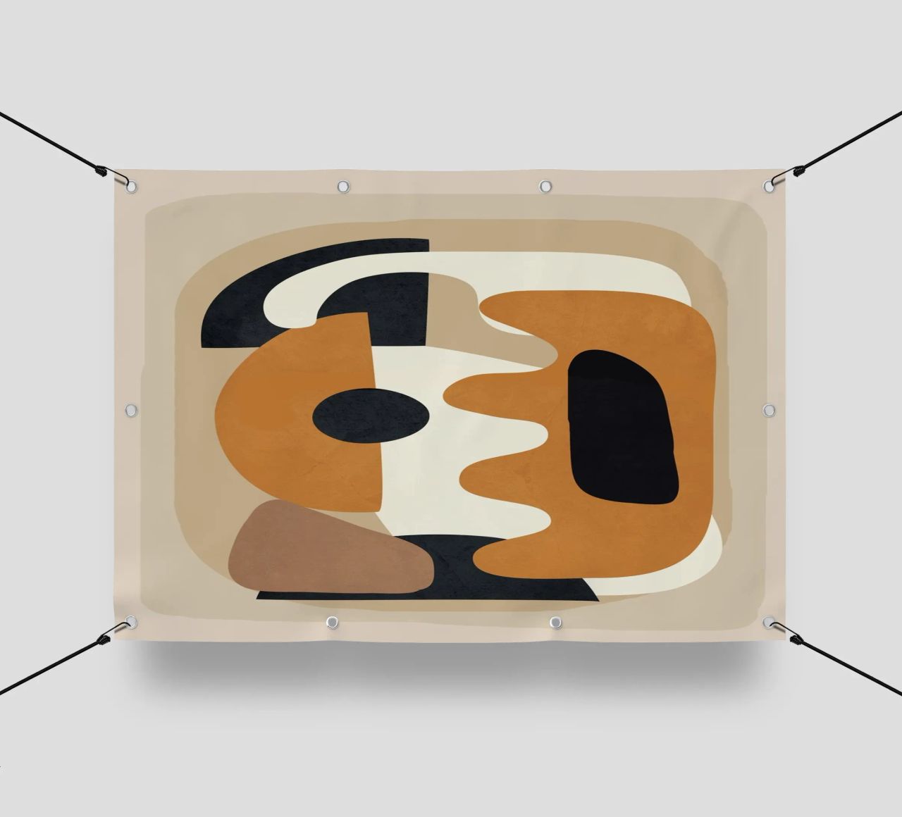 Minimal Abstract Shape Art 4 telo in pvc da Flow Line