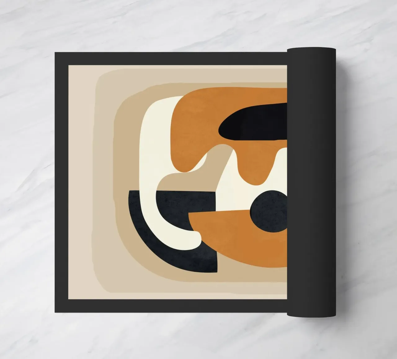 Minimal Abstract Shape Art 4 paillasson de Flow Line