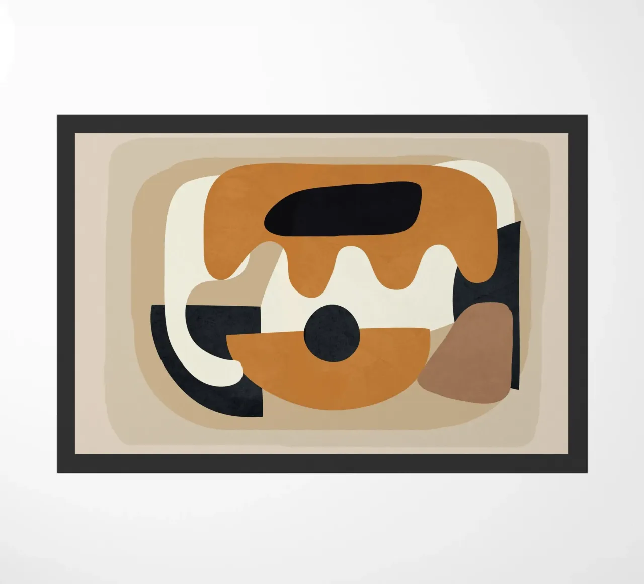 Minimal Abstract Shape Art 4 paillasson de Flow Line