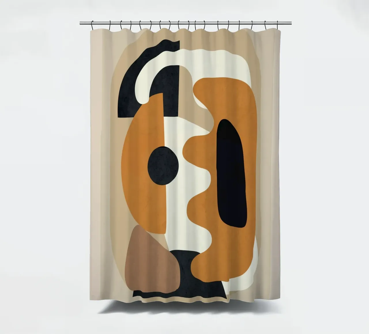 Minimal Abstract Shape Art 4 tenda da doccia da Flow Line