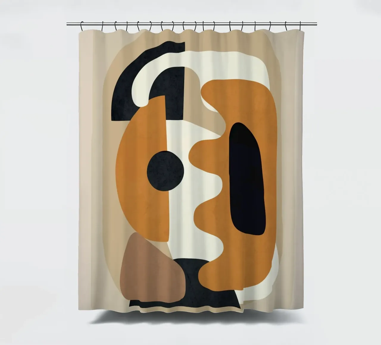 Minimal Abstract Shape Art 4 tenda da doccia da Flow Line