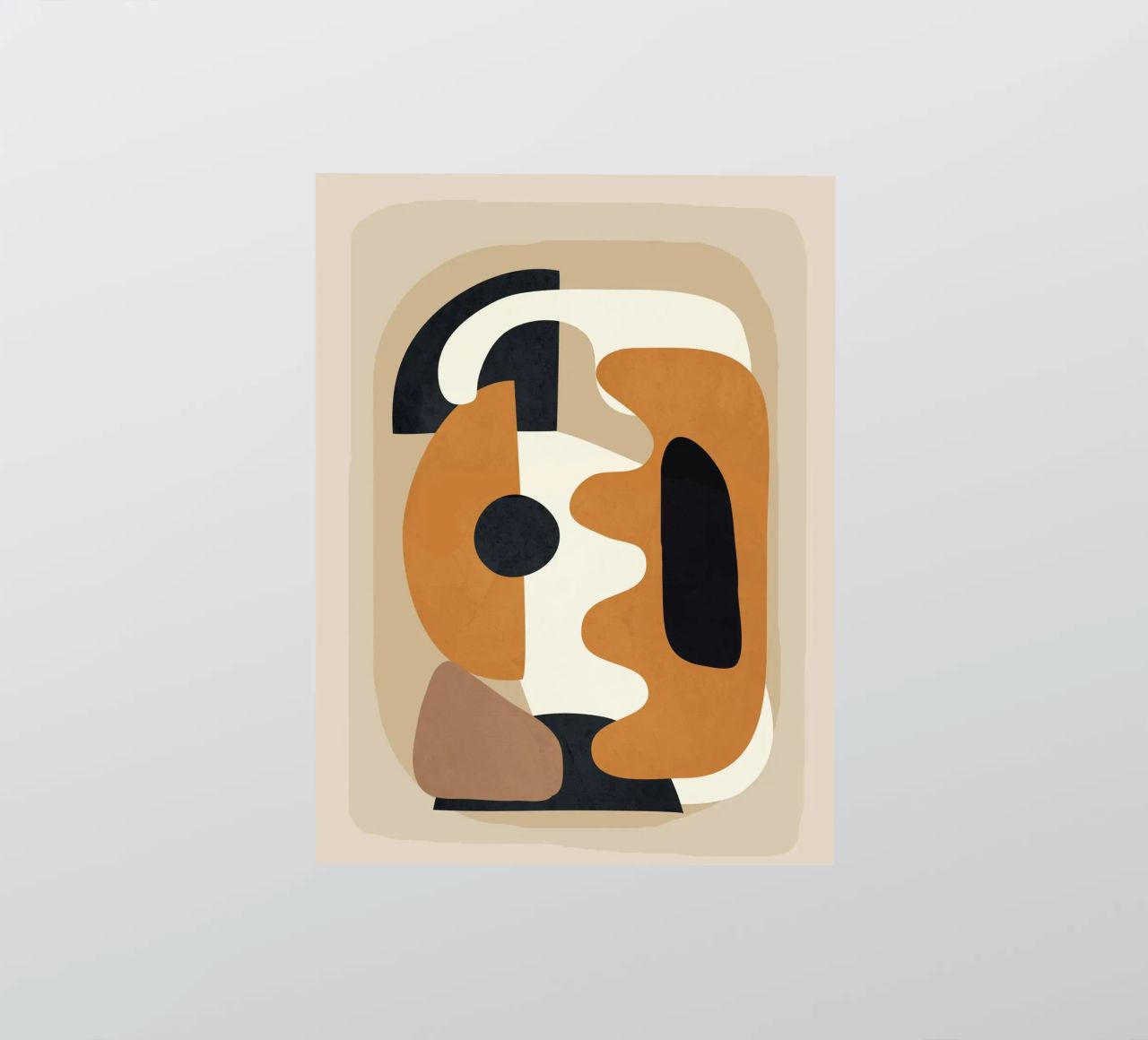 Minimal Abstract Shape Art 4 adesivo da Flow Line