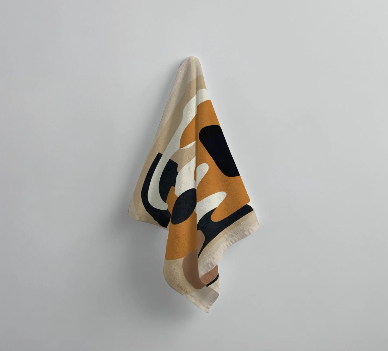 Minimal Abstract Shape Art 4 asciugamano da bagno da Flow Line