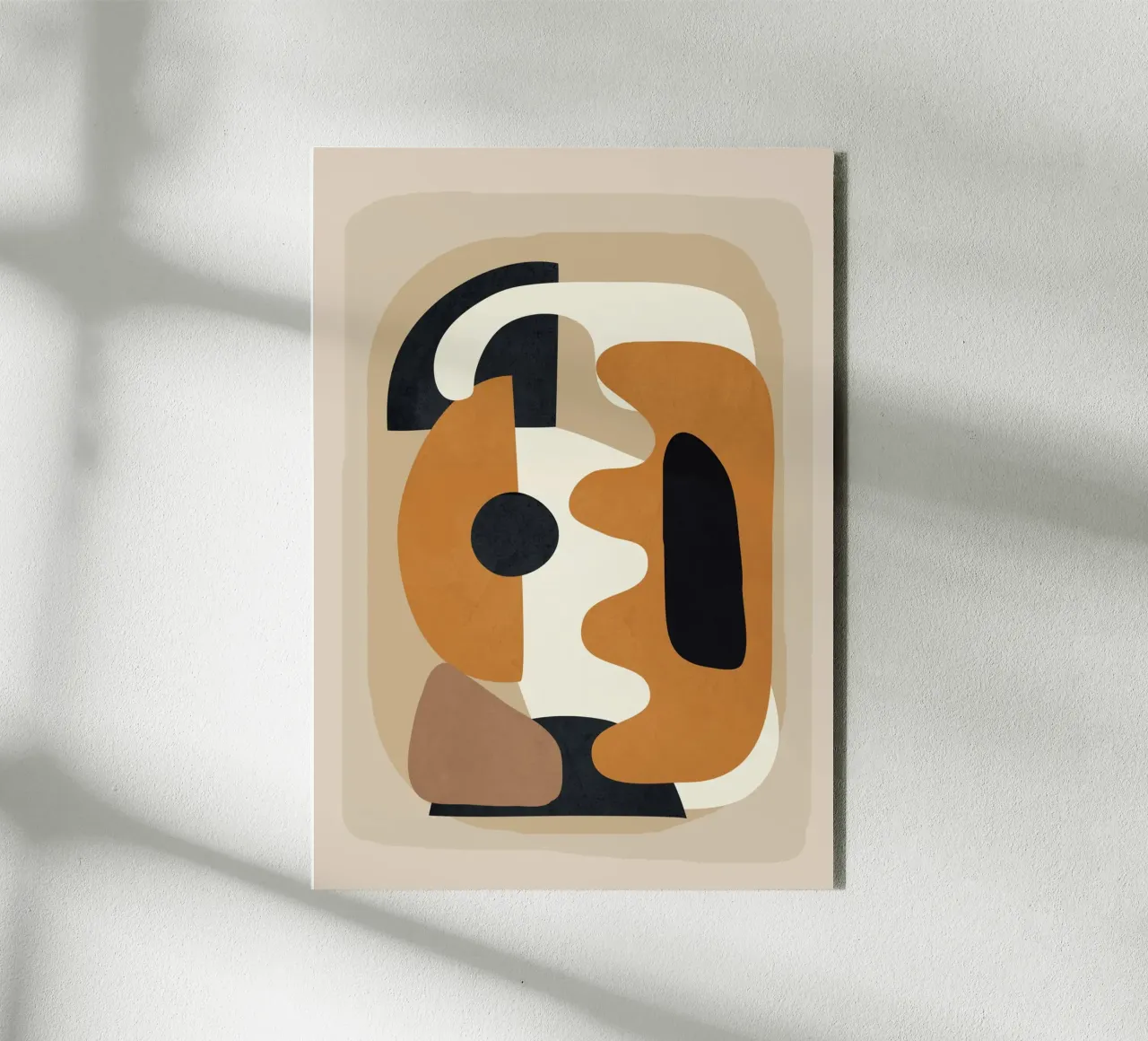 Minimal Abstract Shape Art 4 Alu-Dibond von Flow Line