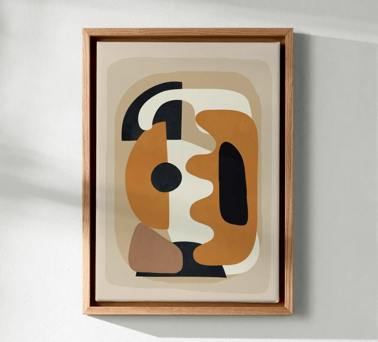 Minimal Abstract Shape Art 4 tela da Flow Line